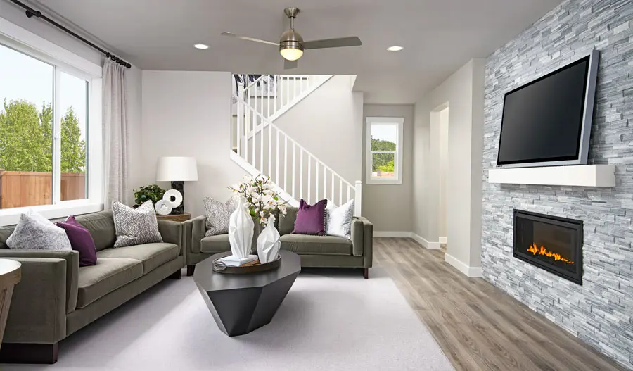 The Hopewell Family room of the Hopewell plan in Seattle