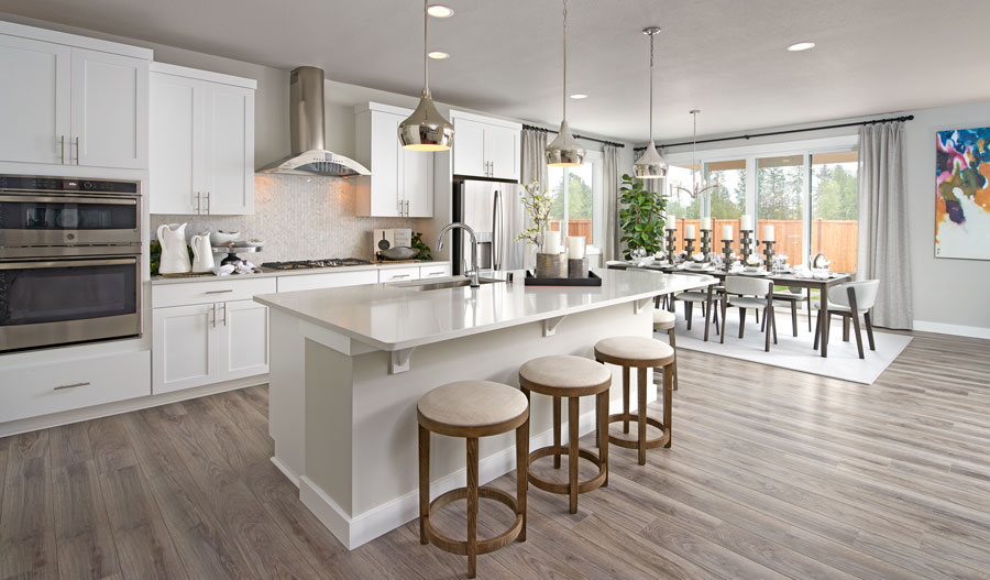 The Hopewell Kitchen and nook of the Hopewell plan in Seattle