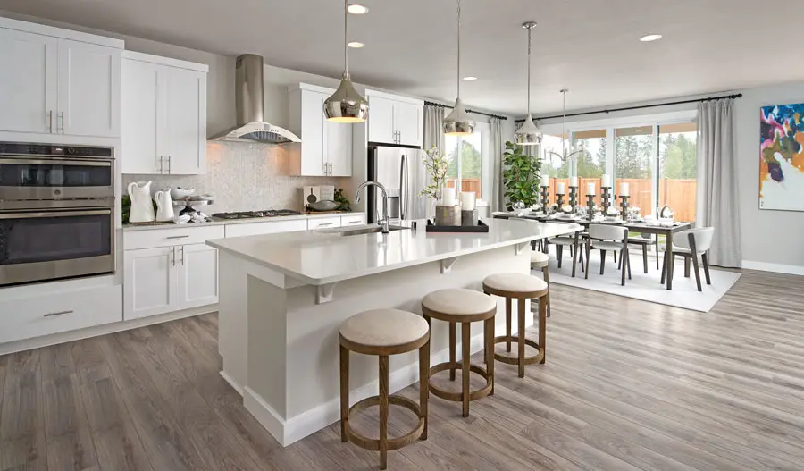 The Hopewell Kitchen and nook of the Hopewell plan in Seattle