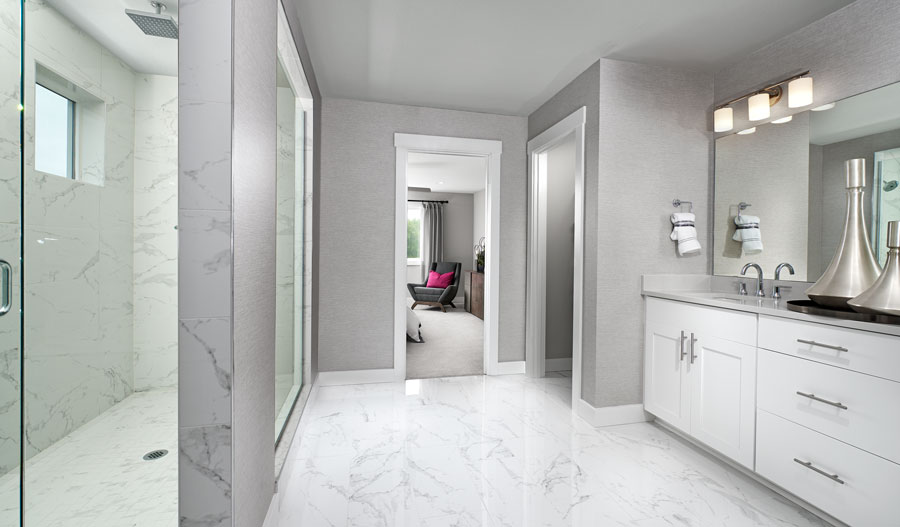 The Hopewell Owner's bathroom of the Hopewell plan in Seattle