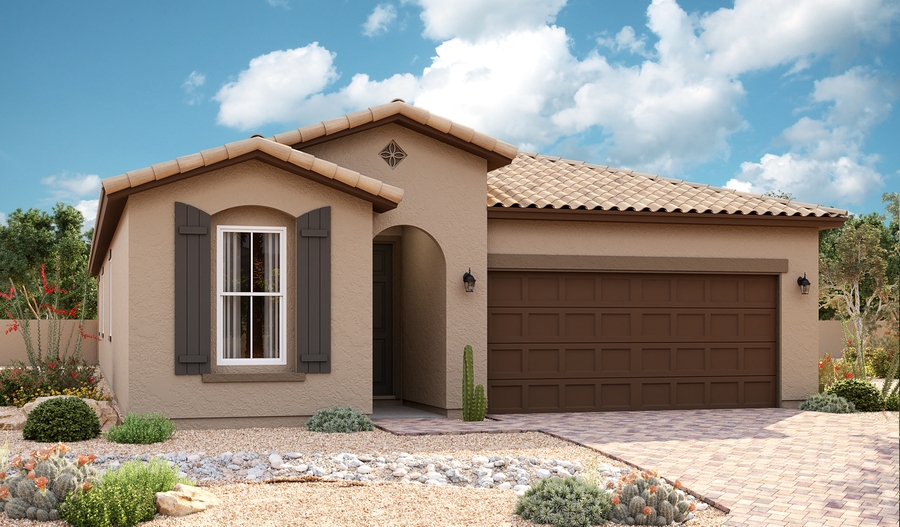 Exterior A of the Sapphire floor plan
