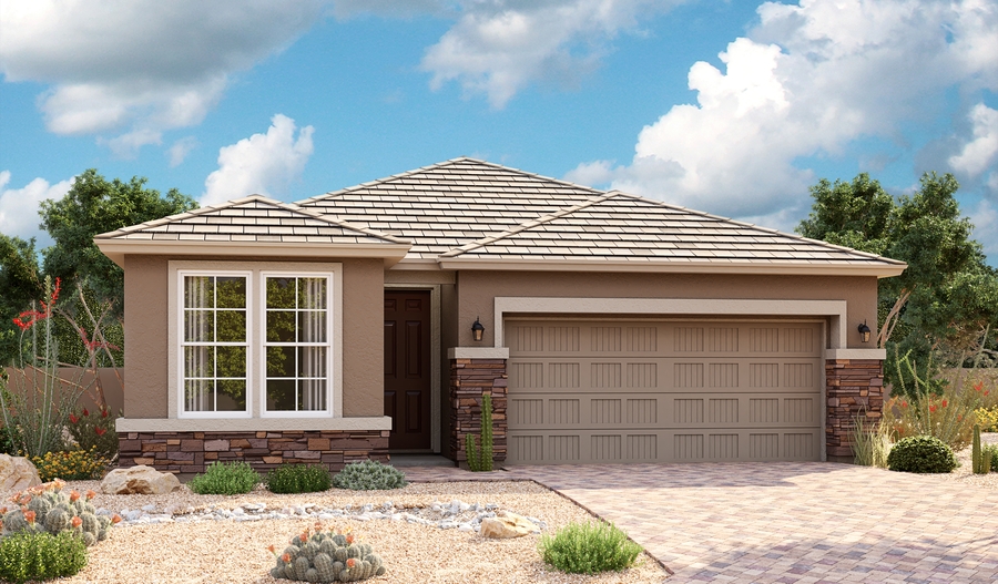 Exterior C of the Emerald floor plan