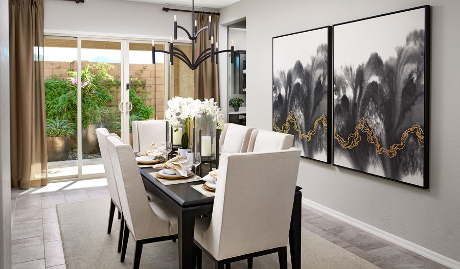 The Julia Dining room of the Julia plan in PHX