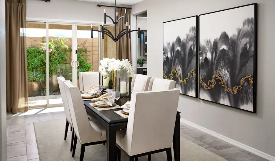 Dining room of the Julia plan in PHX