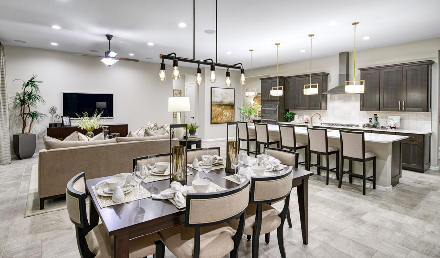 Great room of the Julia plan in PHX