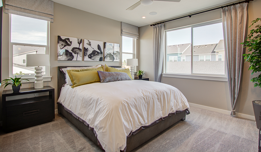 Owner's bedroom of the Boston plan in PDX