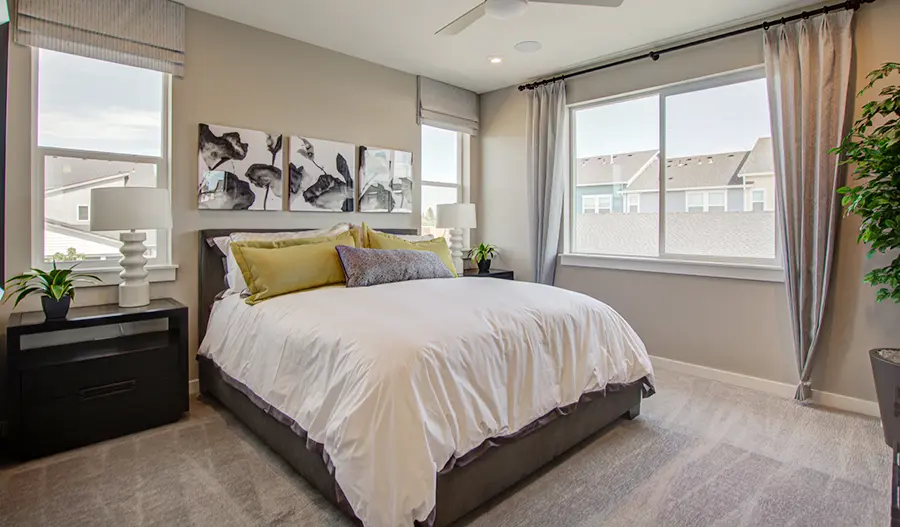 Owner's bedroom of the Boston plan in PDX