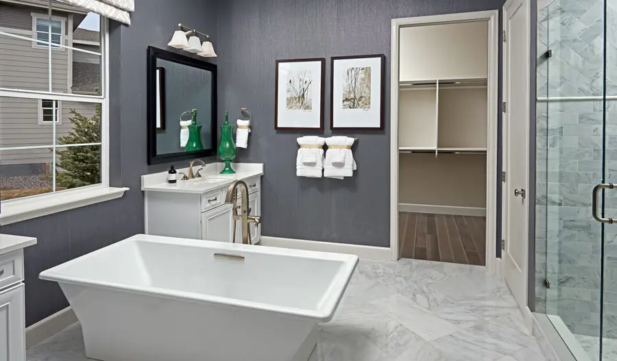 Owner's bathroom of the Hanford plan in Denver