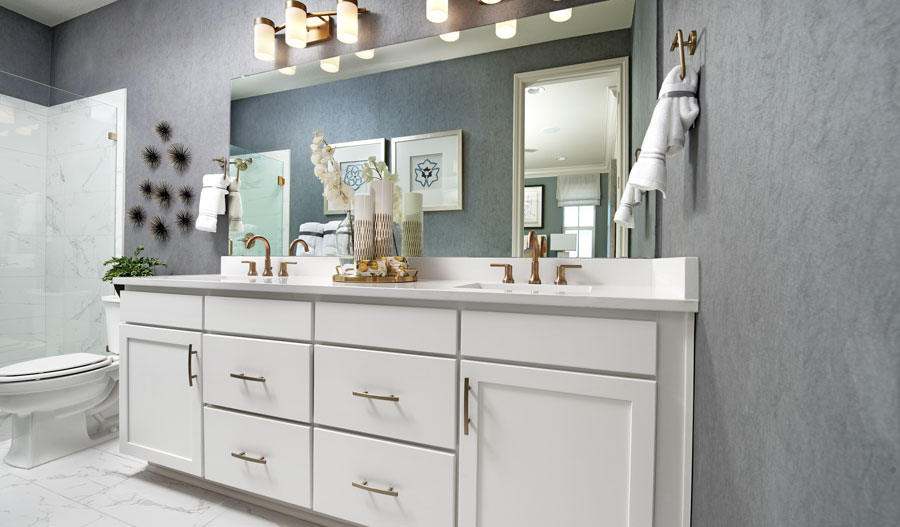 Owner's bathroom of the Boston plan in Denver