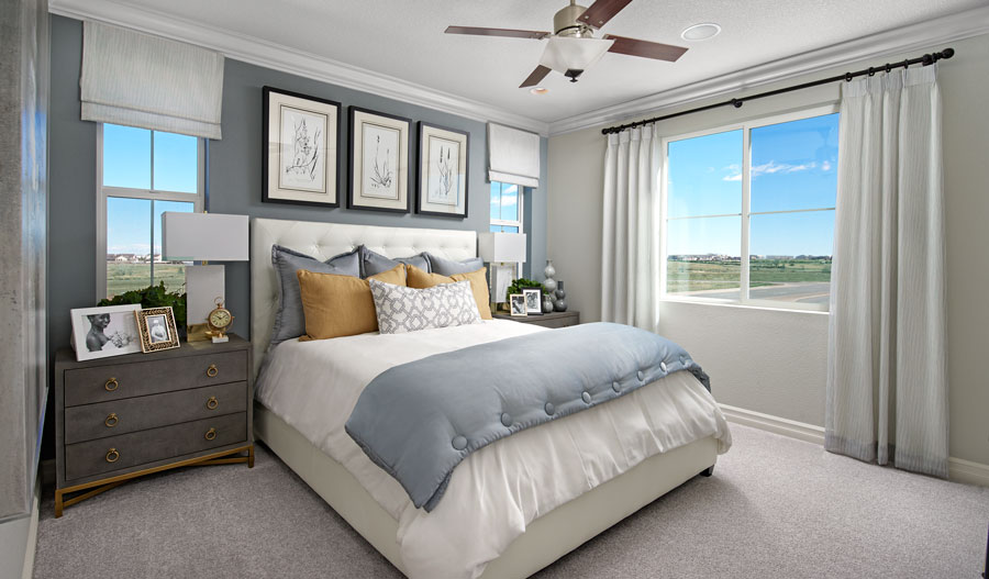 Owner's bedroom of the Boston plan in Denver