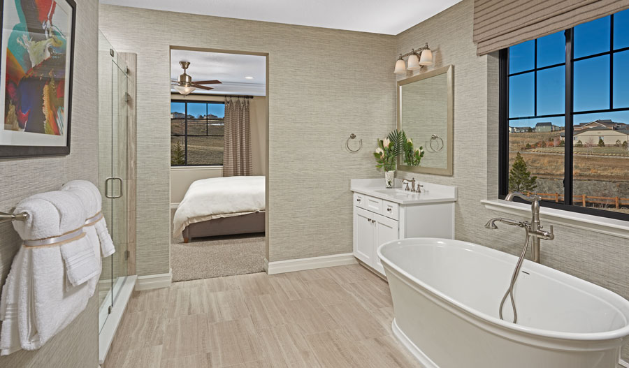 The Harris Owner's bathroom of the Harris floor plan in Denver