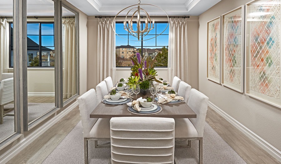 The Harris Dining room of the Harris plan in Denver