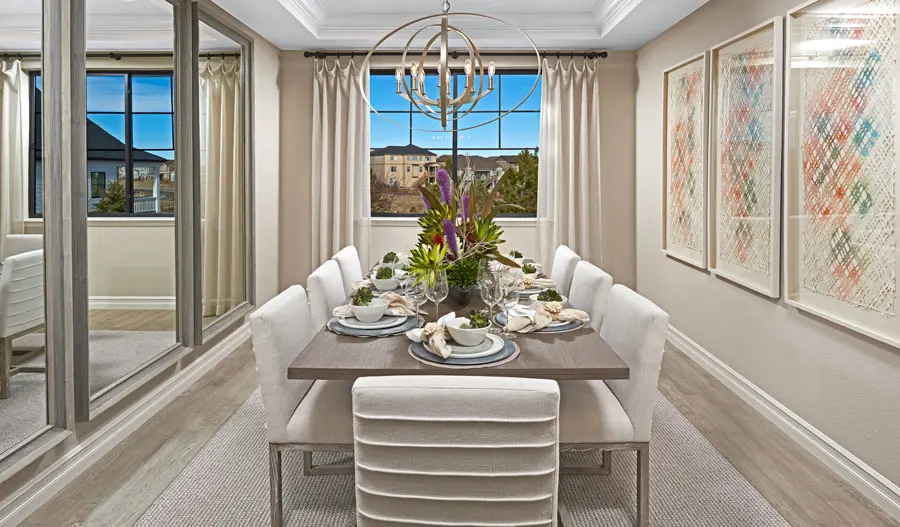 The Harris Dining room of the Harris plan in Denver