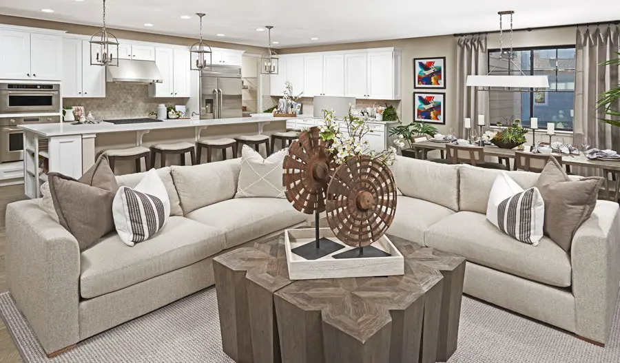 The Harris Great room of the Harris floor plan in Denver