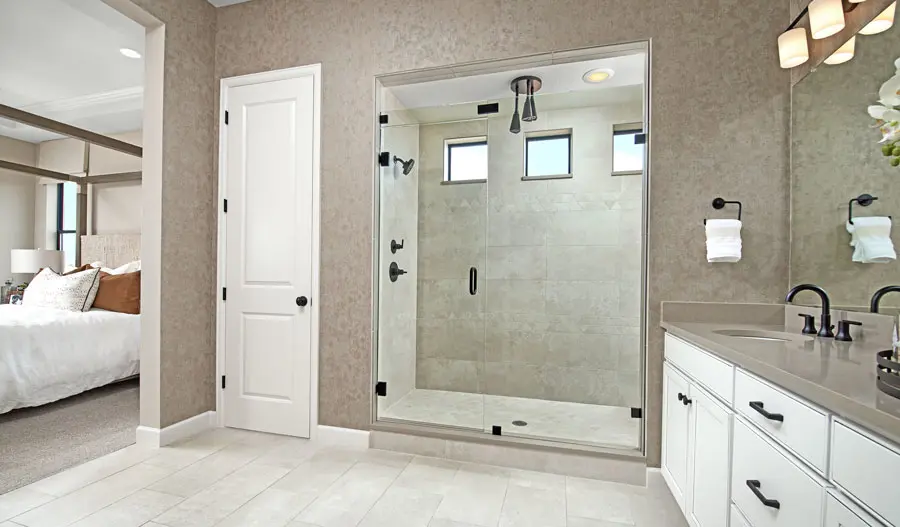 Owner's bathroom of the Darius plan in Denver