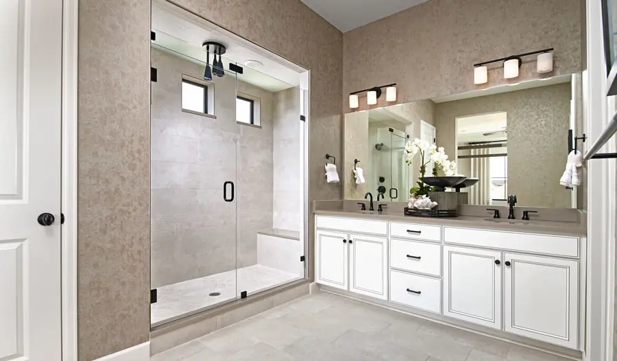 Owner's bathroom of the Darius plan in Denver