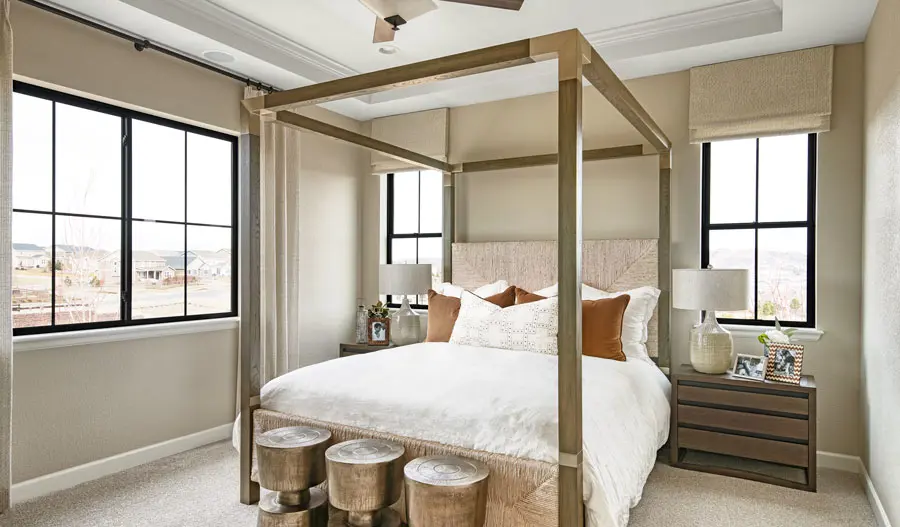 Owner's bedroom of the Darius plan in Denver