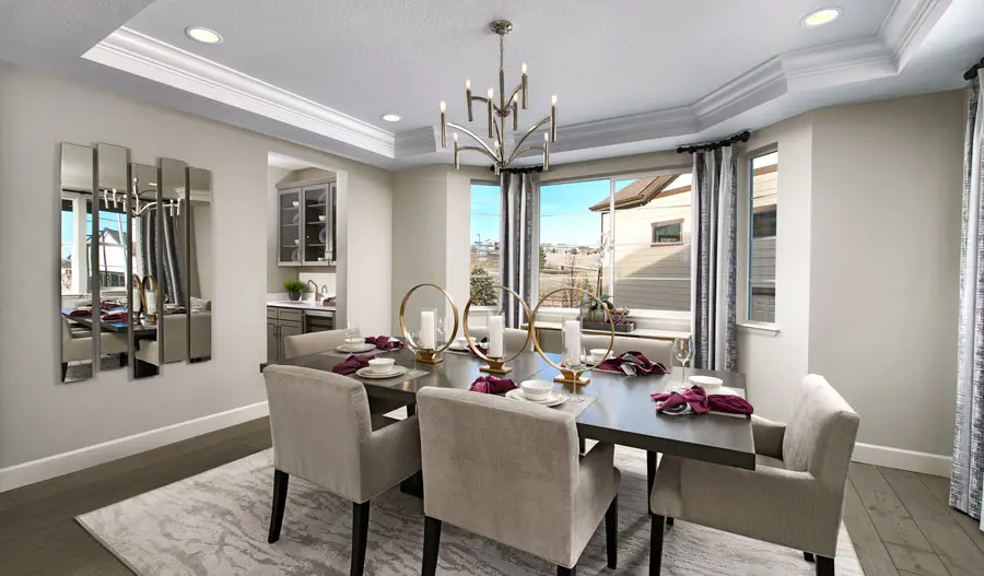 The Dillon Dining room of the Dillon II plan in Denver