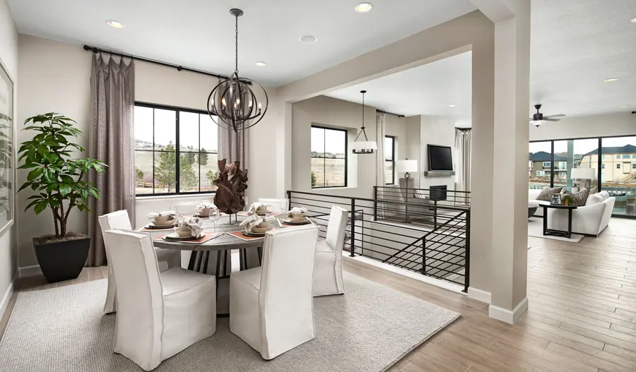 Dining room of the Darius plan in Denver