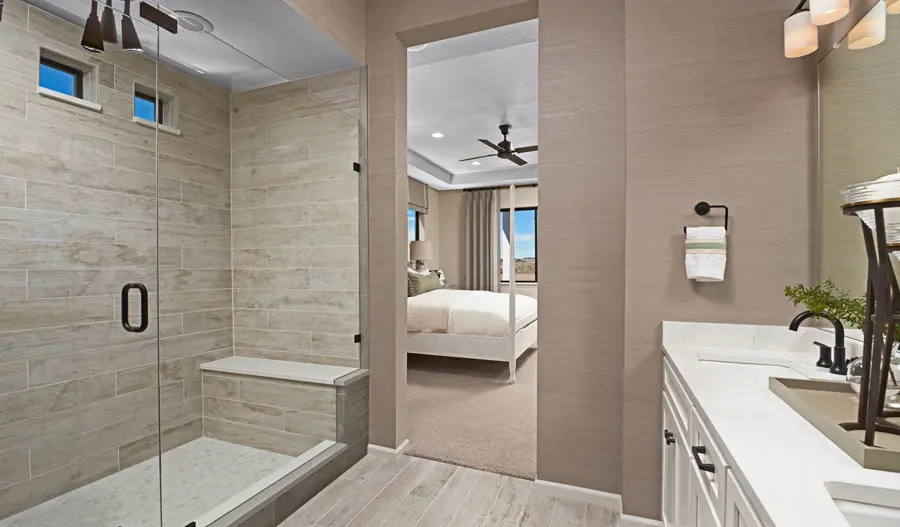 Primary Bathroom Owner's bathroom of the Avril plan in Denver