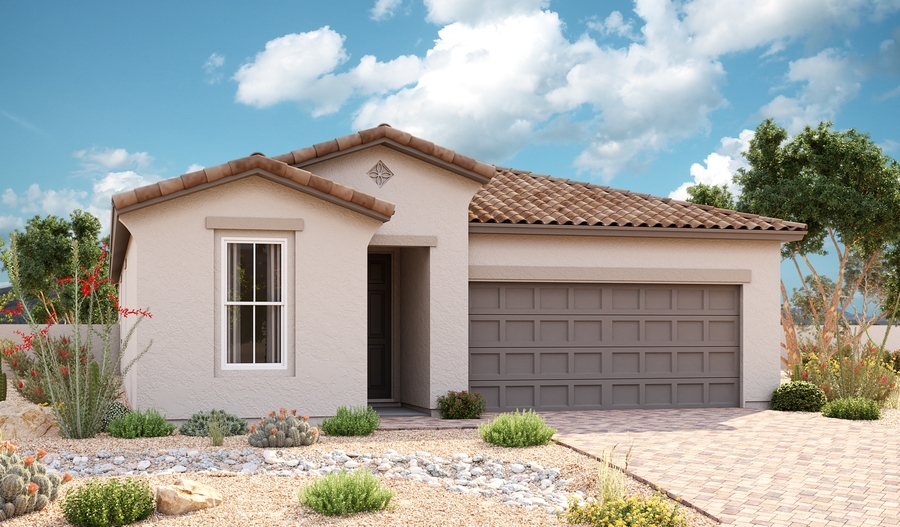 Exterior A of the Sapphire floor plan