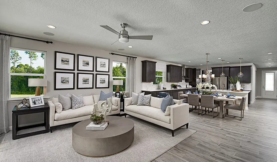 The Raleigh Great room of the Raleigh plan in JAX