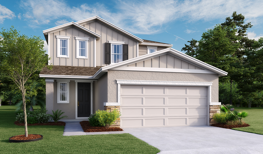 Exterior B of the Hawthorn floor plan