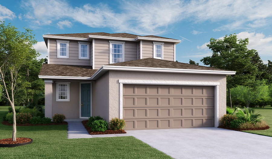 The Palm - Elevation A Exterior A of the Palm floor plan
