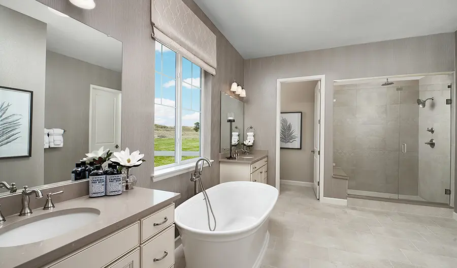 Primary Bathroom Owner's bathroom of the Powell plan in Denver