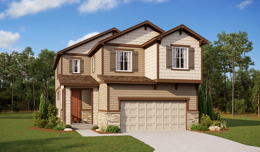 The Layla - Elevation A Exterior A of the Layla floor plan