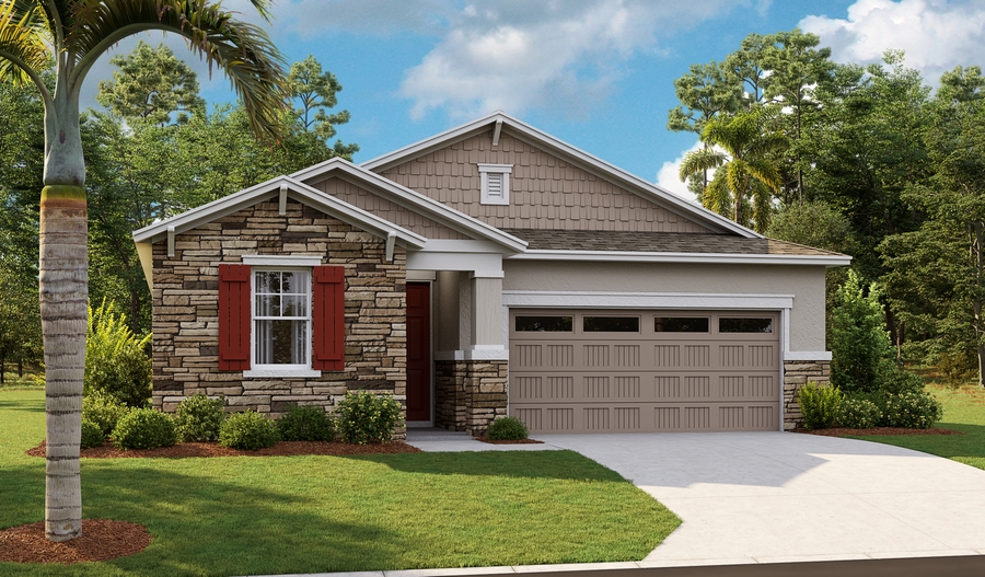 Exterior J of the Azure floor plan