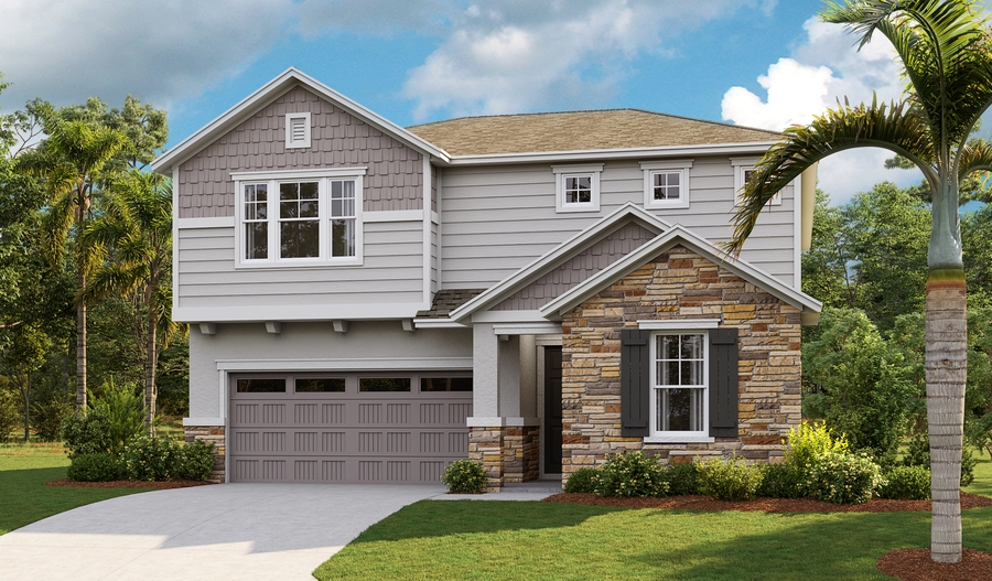 Exterior J of the Moonstone floor plan