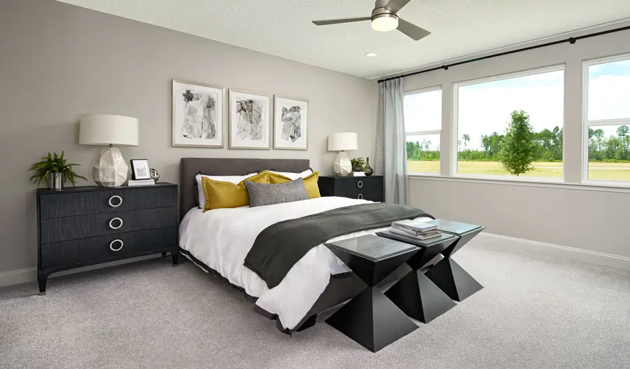 Owner's bedroom of the Harley plan in JAX