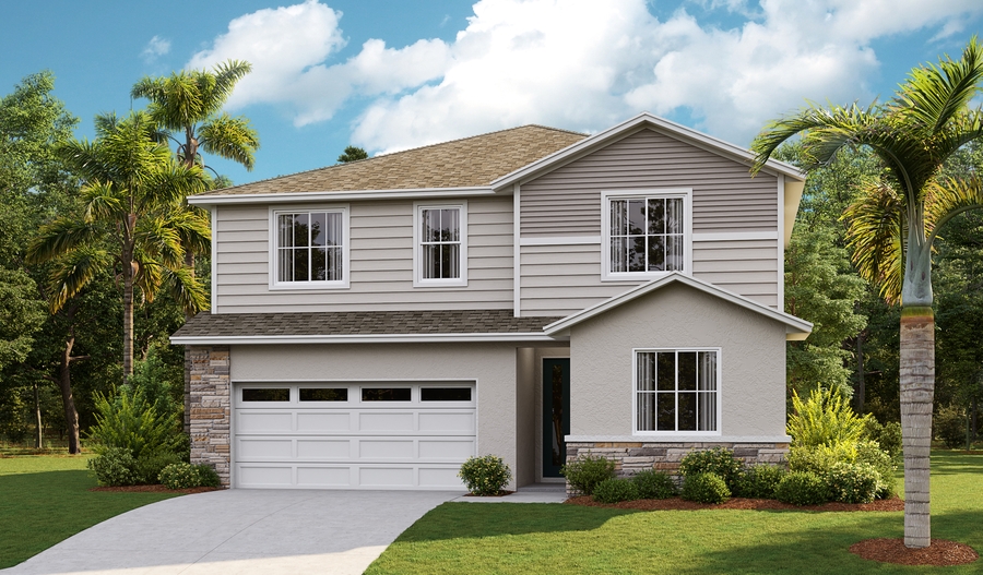 Exterior K of the Pearl floor plan