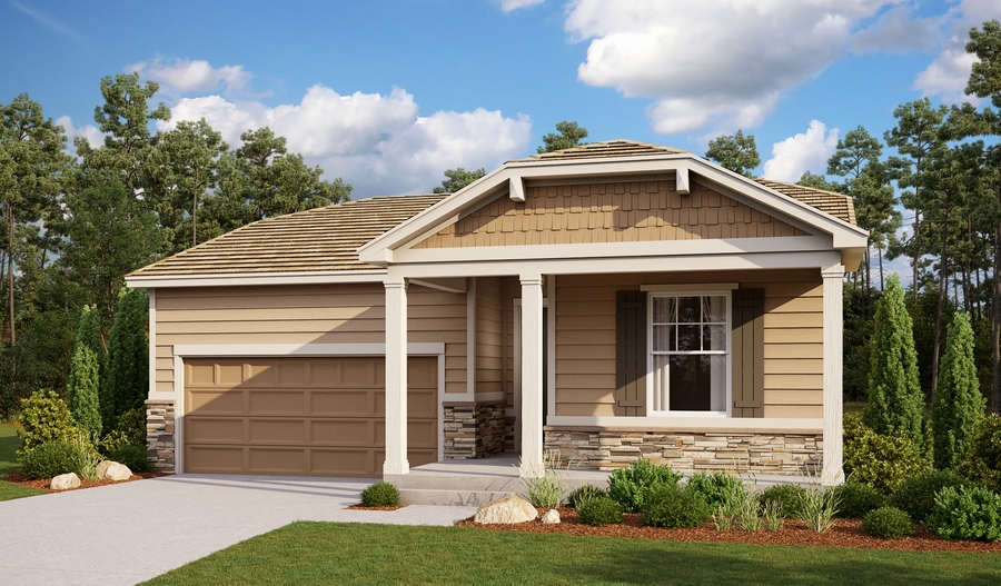 Exterior F of the Amethyst floor plan