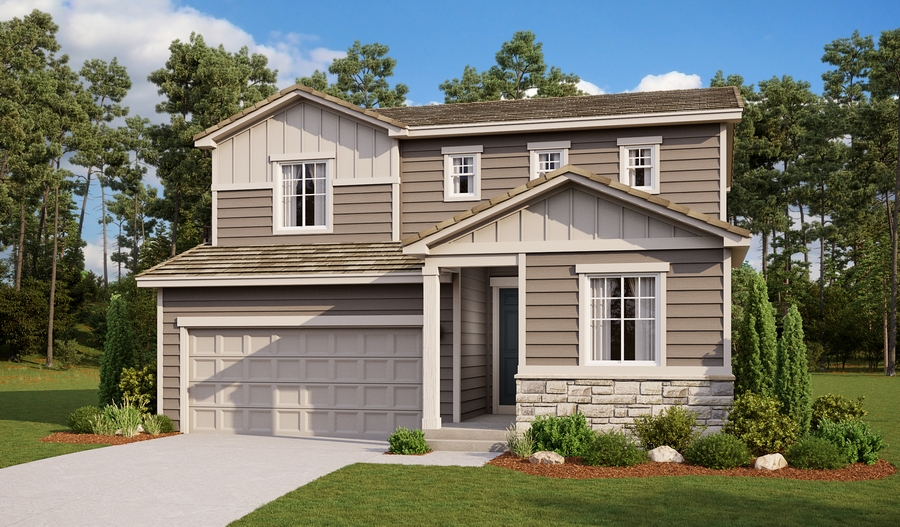 Exterior A of the Citrine floor plan