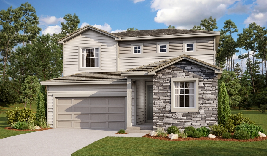 Exterior C of the Citrine floor plan
