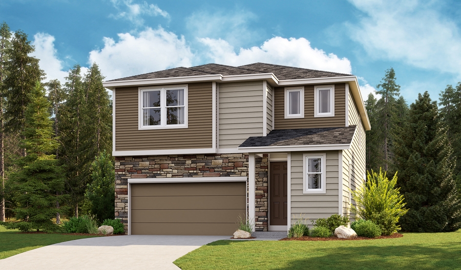 The Lowell - Elevation J Exterior J of the Lowell floor plan