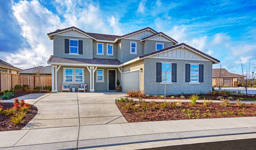 New home in Vacaville, exterior view