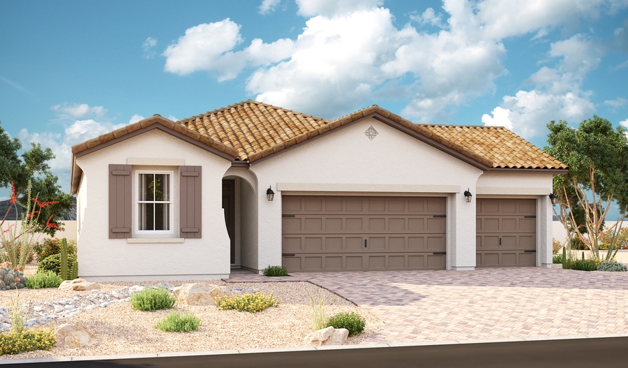 Exterior A of the Emerald floor plan