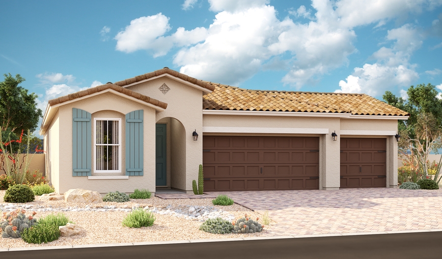 Exterior A of the Sapphire floor plan