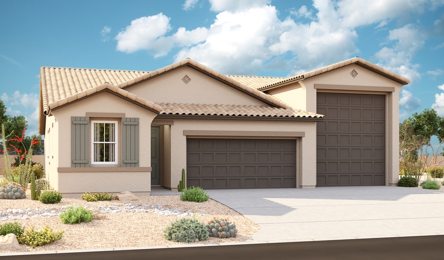 Exterior A of the Pewter plan