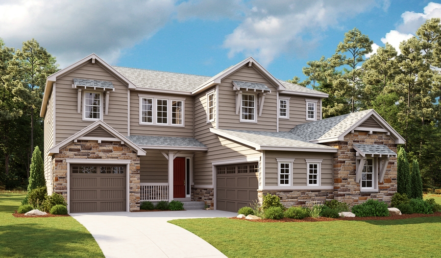 Daley floor plan at Serratoga Falls Richmond American Homes
