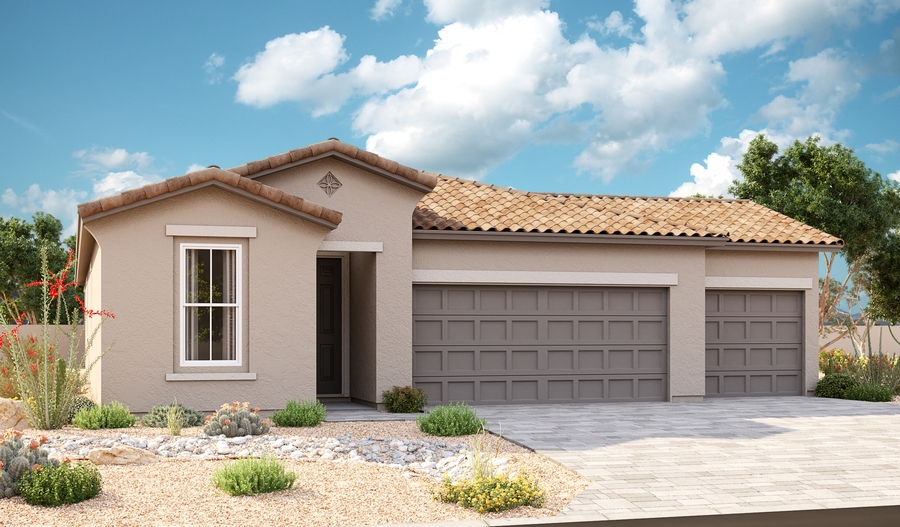 Exterior A of the Sapphire floor plan