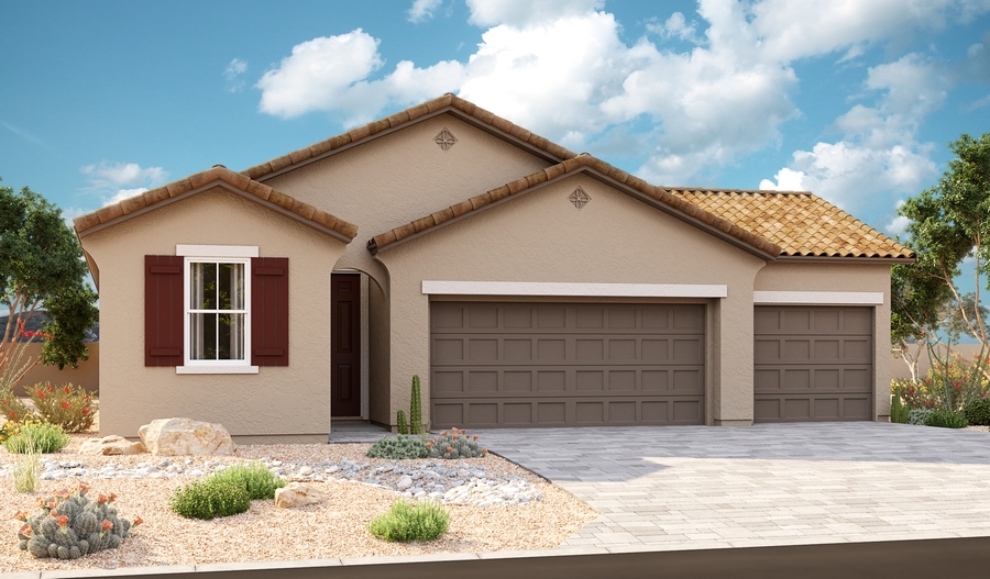 Exterior A of the Emerald floor plan