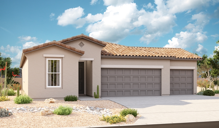 Exterior A of the Sapphire floor plan