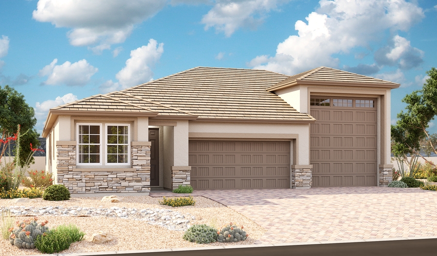 Exterior C of the Pewter plan