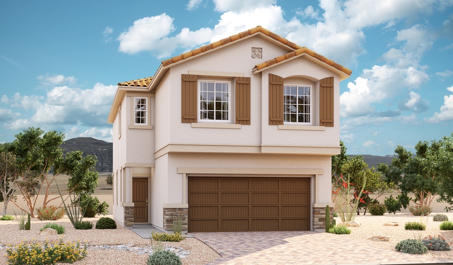 Exterior D of the Boxwood plan