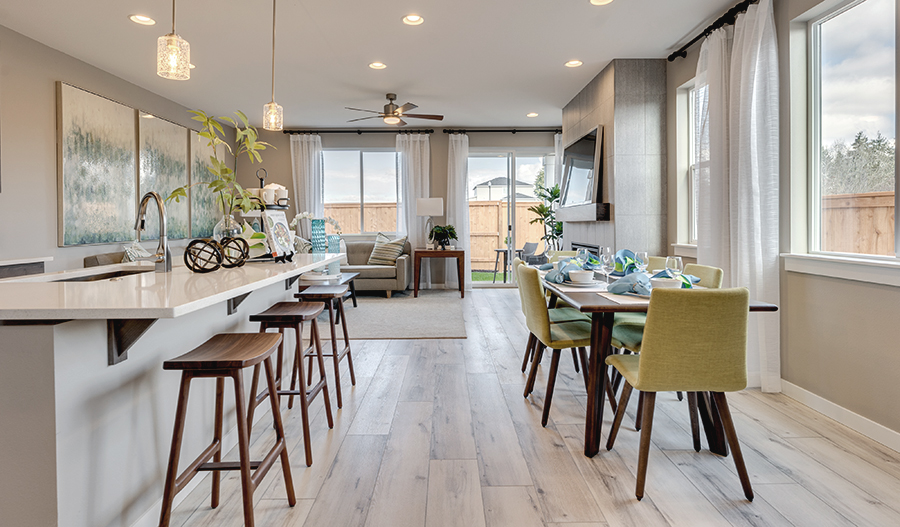 The Ironwood Kitchen Dining of the Ironwood plan