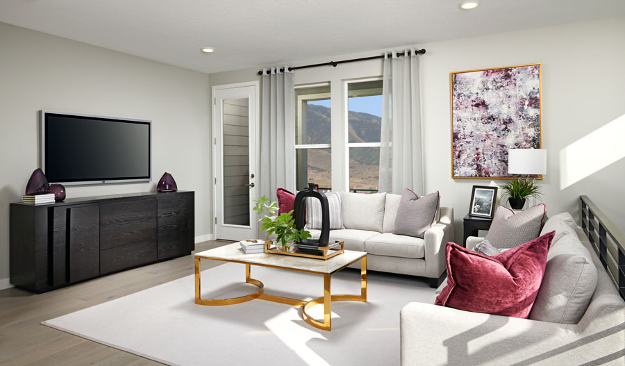 Family Room of the Devoe plan